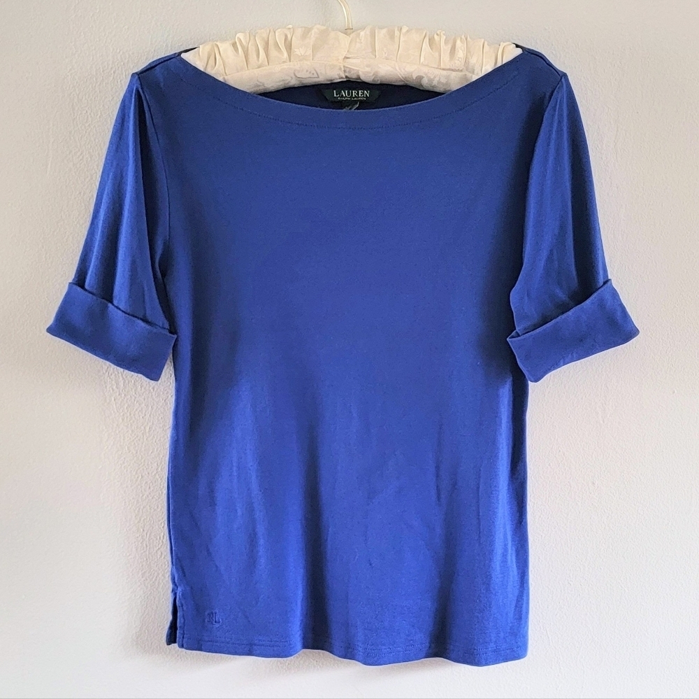LRL Ralph Lauren Blue Normcore Elegant Casual Elevated Basic Quiet Luxery Large